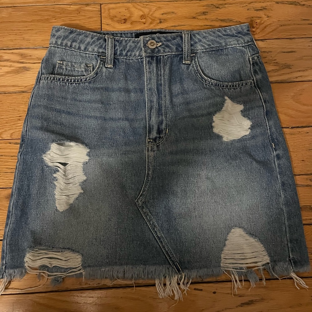 Denim Hollister Mini Skirt